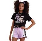 Conjunto Moda Teen Cropped e Shorts
