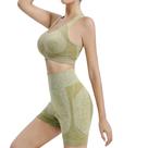 Conjunto Modela Corpo Levanta Bumbum Bermuda Short + TOP C/ Bojo Removível TAM U Academia