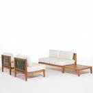 Conjunto Modular Aurora Assento Areia Mesa Centro Mel - 78439 Conjunto Modular Aurora Assento Areia Mesa Centro Mel - 78439