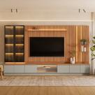 Conjunto Modular Magnum para TV até 75 Polegadas Módulos Laterais e Cristaleira