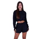 Conjunto Moletinho Blusa com Manga Longa com Regulagem e Short - c15 COMBO Louise + Maya