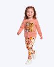 Conjunto Moletinho e Calça Legging Infantil Feminino Kyly P1001528
