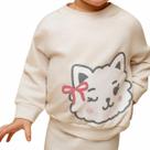 Conjunto Moletinho Gatinha Bege - Dedeka