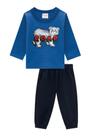 Conjunto Moletinho Infantil Bebê Menino Blusão e Calça Jogger Urso Roar Qualidade Conjunto Moletinho Infantil Bebê Menino Blusão e Calça Jogger Urso Roar Qualidade