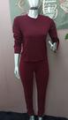 Conjunto moletinho tamanho M/G cores marsala e cinza