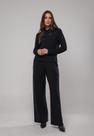 Conjunto Moletinho Wide Leg Com Casaco de Capuz Preto Salvatore