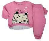 Conjunto Moletom Baby Menina Oncinha Fofa