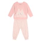 Conjunto Moletom Bebê Menina de Ursinho Rosa Brandili Conjunto Moletom Bebê Menina de Ursinho Rosa Brandili