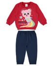 Conjunto Moletom Bebê Menina Infantil Flanelado Inverno cpunho Quentinho Click Malwee