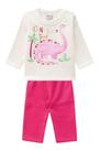 Conjunto Moletom Bebê Menina Natural - Brandili