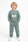 Conjunto Moletom Bebê Menino Inverno Flanelado Roupa Frio COR:VERDETAMANHO:1