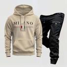 Conjunto Moletom Blusa Frio Calça Milano Italy Abrigo Inverno