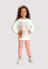 Conjunto Moletom Blusão e Calça Molecotton Branco Off White Conjunto Moletom Blusão e Calça Molecotton Branco Off White