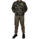 Conjunto Moletom Bolso Canguru Camuflado Verde Tam:M