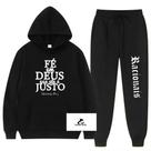 Conjunto Moletom + Calça de Frio Racionais Fé em Deus Unissex