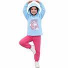 Conjunto Moletom Capuz Infantil Algodão Menina Inverno 4 6 8