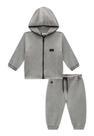 Conjunto Moletom Cinza com Capuz Johnny Fox