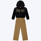 Conjunto Moletom com Capuz Infantil Menina Kyly 1000799