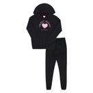 Conjunto Moletom com Touca Menina Pulla Bulla Ref. 52841 Cor:PretoTamanho:6