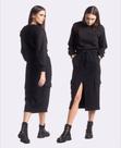 Conjunto Moletom De Blusa e Saia Cargo Preto Alicia - M / G Conjunto Moletom De Blusa e Saia Cargo Preto Alicia - M / G