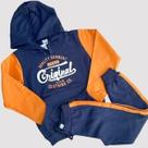 Conjunto Moletom Felpado Com Capuz Gijo Cor:MarinhoTamanho:8