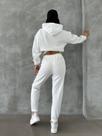Conjunto Moletom Feminino Cropped com Capuz Estilo, Conforto tumbler com calça regulavel