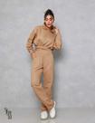 Conjunto Moletom Feminino Cropped com Capuz Estilo, Conforto tumbler com calça regulavel