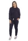 Conjunto Moletom Feminino Masculino Gola Careca Blusa + Calça Confortável Plus size do P Até o G3