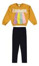 Conjunto Moletom Feminino Menina Infantil Casaco Com Calça
