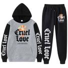 Conjunto Moletom Flanelado Calça e Blusa Canguru Casual Cruel Love