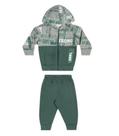 Conjunto Moletom Flanelado Infantil Menino Aberto com Zíper com Capuz - Elian
