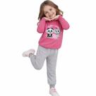 Conjunto Moletom Gola Careca Infantil Algodão Menina Inverno 4 6 8