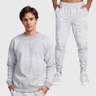 Conjunto Moletom Gola Redonda e Calça Masculina Lisa