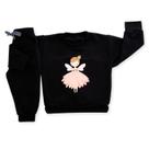 Conjunto Moletom Infantil Bebê Menina Peluciado Roupa Inverno Flanelado Abrigo Fada Algodão Premium Conjunto Moletom Infantil Bebê Menina Peluciado Roupa Inverno Flanelado Abrigo Fada Algodão Premium