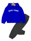 Conjunto Moletom Infantil Blusa e Calça Estampado New York Conjunto Moletom Infantil Blusa e Calça Estampado New York