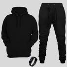 Conjunto Moletom Infantil Canguru Com Calça Infanto Juvenil E Relógio Led