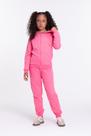 Conjunto Moletom Infantil Capuz e Zíper Rosa