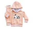 Conjunto Moletom Infantil Capuz Menina Bebê Peluciado Flanelado Roupa Inverno Abrigo Kit 2 peças Conjunto Moletom Infantil Capuz Menina Bebê Peluciado Flanelado Roupa Inverno Abrigo Kit 2 peças