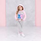 Conjunto Moletom Infantil com Capuz Stitch Pelúcia Outono Inverno Moda Infantil Crianças