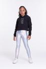 Conjunto Moletom Infantil Cropped e Calça Holográfica