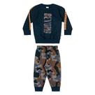 Conjunto Moletom Infantil Elian Beyond Camuflado Blusa + Calça Masculino