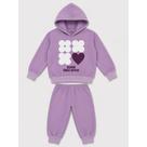 Conjunto Moletom Infantil Feminino Peluciado com Capuz 6 ao 10