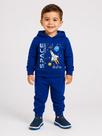 Conjunto Moletom Infantil Forfun com Capuz Flanelado e Estampa Espacial Moderna