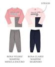 Conjunto moletom infantil inverno feminino e masculino