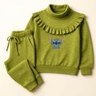 Conjunto Moletom Infantil Lãzinha Calça e Suéter com Estampa do Stitch - Meio