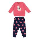 Conjunto Moletom Infantil Longo Kyly Lhama C/ Pelo Menina
