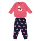 Conjunto Moletom Infantil Longo Kyly Lhama C/ Pelo Menina