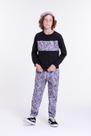 Conjunto Moletom Infantil Masculino Recorte Letrinhas Preto Conjunto Moletom Infantil Masculino Recorte Letrinhas Preto