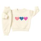 Conjunto Moletom Infantil Menina Bebê Peluciado Flanelado Roupa Inverno Abrigo Capuz Kit 2 peças Conjunto Moletom Infantil Menina Bebê Peluciado Flanelado Roupa Inverno Abrigo Capuz Kit 2 peças