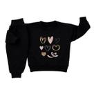 Conjunto Moletom Infantil Menina Bebê Peluciado Flanelado Roupa Inverno Abrigo Capuz Kit 2 peças